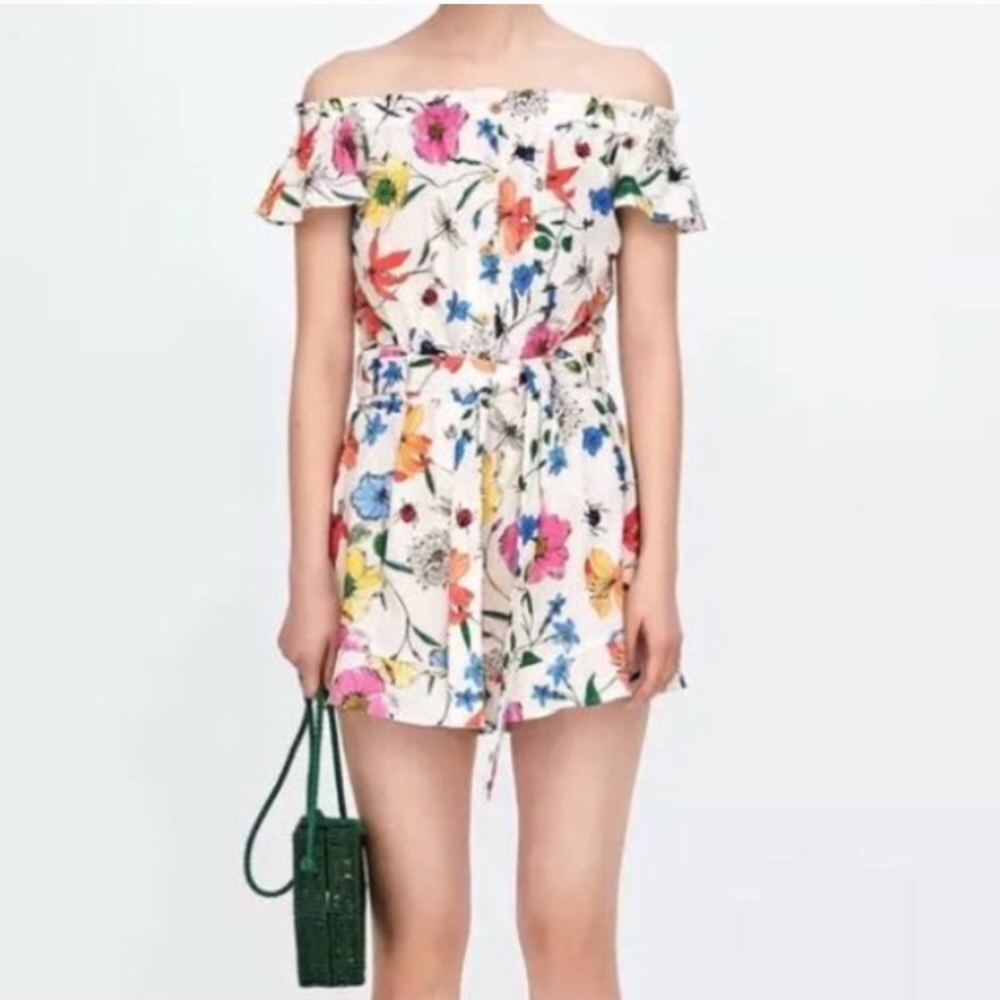 Zara off the shoulder romper